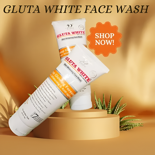 Gluta White Face Wash | Skin Brightening + Anti-Aging Cleanser 100g